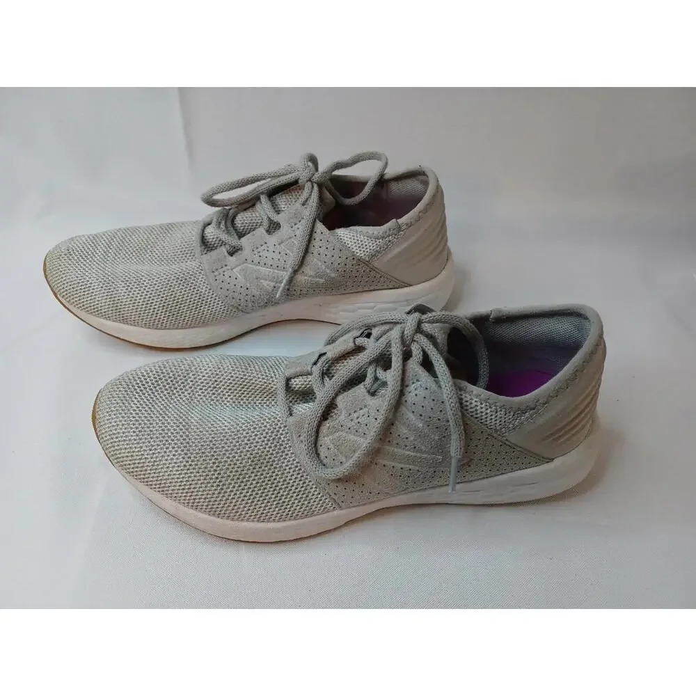 New Balance Fresh Foam Cruz V2 Women's Sz 9 Running Shoes Knit Grey WCRUZKG2 EUC